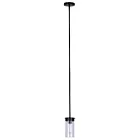 Canarm IPL1205A01BK 1-Light 60W Matte Black Pendant