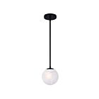 Canarm IPL1229A01BK 1-Light 60W Matte Black Pendant