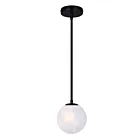 Canarm IPL1229A01BK 1-Light 60W Matte Black Pendant