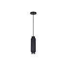 Canarm IPL1231A01BK10 1-Light 50W Matte Black Pendant