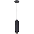 Canarm IPL1231A01BK10 1-Light 50W Matte Black Pendant