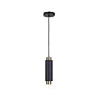 Canarm IPL1231A01BKG10 1-Light 50W Matte Black Pendant