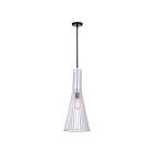 Canarm IPL1238A01BW24 Elim 1-Light 60W Matte Black Pendant