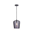 Canarm IPL1249A01BK-SR Leandro 1-Light 60W Matte Black Pendant