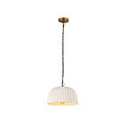 Canarm IPL2152B01AB Audrey 1-Light Antique Brass Pendant