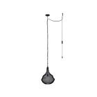 Canarm IPL2178B01BK 1-Light 40W Matte Black Pendant