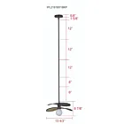 Canarm IPL2181B01BKP 1-Light 60W Matte Black Pendant