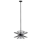 Canarm IPL2193B01BK 1-Light 60W Matte Black Pendant