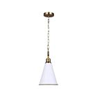 Canarm IPL2195B01WHG 1-Light 60W Matte White Pendant