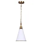 Canarm IPL2195B01WHG 1-Light 60W Matte White Pendant
