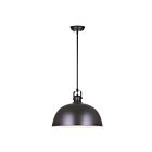 Canarm POLO IPL222B01BK16 1-Light Matte Black 100W Bowl Pendant