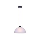 Canarm IPL2260B01BK13 Marek 1-Light 60W Matte Black Pendant