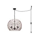 Canarm IPL2269B03BK20 Hora-Marron 3-Lights 180W Matte Black Pendant
