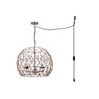 Canarm IPL2269B03BR20 Hora-Marron 3-Lights 180W Tan Pendant