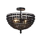 Canarm ISF1185A02BK16 Burkley 50W Black Semi-Flush Mount