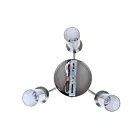 Canarm ISF1205A03BN 3-Lights 180W Brushed Nickel Semi Flush Mount