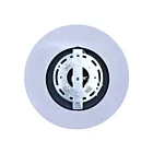 Canarm ISF1229A01BK 1-Light 60W Matte Black Semi Flush Mount