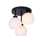 Canarm ISF2257B03BK Nella 180W Matte Black Semi Flush Mount