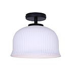 Canarm ISF2262B01BK Sana 60W Matte Black Semi Flush Mount