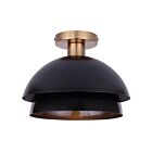 Canarm ISF2264B01BKG Anya 60W Gold Semi Flush Mount