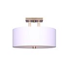 Canarm ISF578A03GD RIVER 3-Lights 180W Gold Semi-Flush Mount