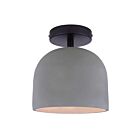 Canarm ISF729B01BK-GY Jack 60W Matte Black Flush Mount