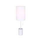Canarm Flint ITL1164A23WH 1-Light Matte White 60W Table Lamp
