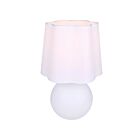 Canarm ITL2294B18WH Melina 60W Matte White Table Lamp