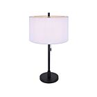 Canarm Carmynn ITL288A24BK 1-Light Matte Black 60W Table Lamp