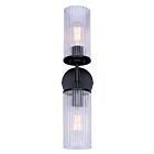 Canarm Kinslea IVL1165A02BK-CR 2-Lights Matte Black Vanity light