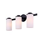 Canarm IVL1165A03BK-FR Kinslea 3-Lights 180W Matte Black Vanity Light