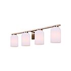 Canarm IVL1241A04GD Bram 4-Lights 60W Gold Vanity Light
