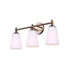 Canarm IVL2249B03GD Solara 3-Lights 180W Gold Vanity Light