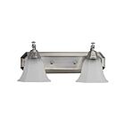 Canarm IVL30273 2-Lights 120W Brushed Pewter and Chrome Vanity Light