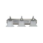 Canarm IVL30373 3-Lights 180W Brushed Pewter and Chrome Vanity Light