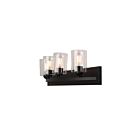 Canarm HAMPTON IVL370A04BK-CL 4 Lights Matte Black 240W Vanity
