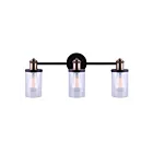 Canarm CECILIA IVL745A03BKG 3-Lights Vanity Light