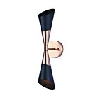 Canarm EMLEN IWF1073A02BKG 2-Lights 120W Wall Fixture