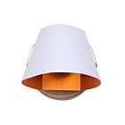 Canarm Daxton IWF1146A01WHG 1-Light Matte White/Gold Wall Light