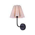 Canarm IWF1239A01BK Iris 120W Matte Black Wall Light