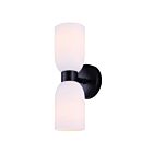 Canarm IWF1251A02BK Darius 120W Matte Black Wall Light