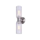 Canarm IWF1252A02BN Omarion 120W Brushed Nickel Wall Light