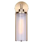 Canarm Daphne IWF2097B01GD 1-Light Gold Wall Light