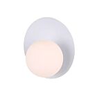 Canarm IWF2188B01WH9 40W Matte White Indoor Wall Light