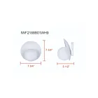 Canarm IWF2188B01WH9 40W Matte White Indoor Wall Light