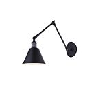 Canarm IWF582A01BK 1-Light Matte Black Wall Fixture