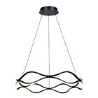 Canarm Castra LCH280A24BK Matte Black LED Cord Chandelier