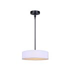 Canarm Carmynn LCH288A16BK Matte Black and Brushed Brown LED Rod Chandelier