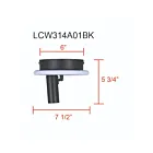 Canarm LCW314A01BK 9W Matte Black and Faux Wood LED Track Light