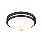 Canarm LFM112A13ORB-3CCT Gilda 26W Oil Rubbed Bronze LED Flush Mount CCT Selectable